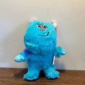 Blue Furry Monster Plush Dog Toy
