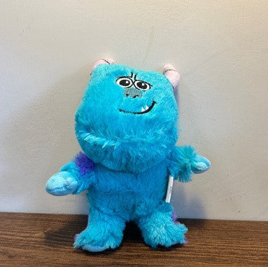 Blue Furry Monster Plush Dog Toy