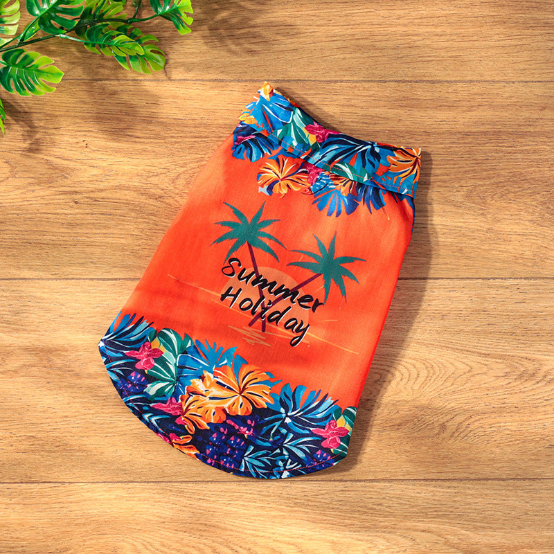 Tropical Print Dog Shirt