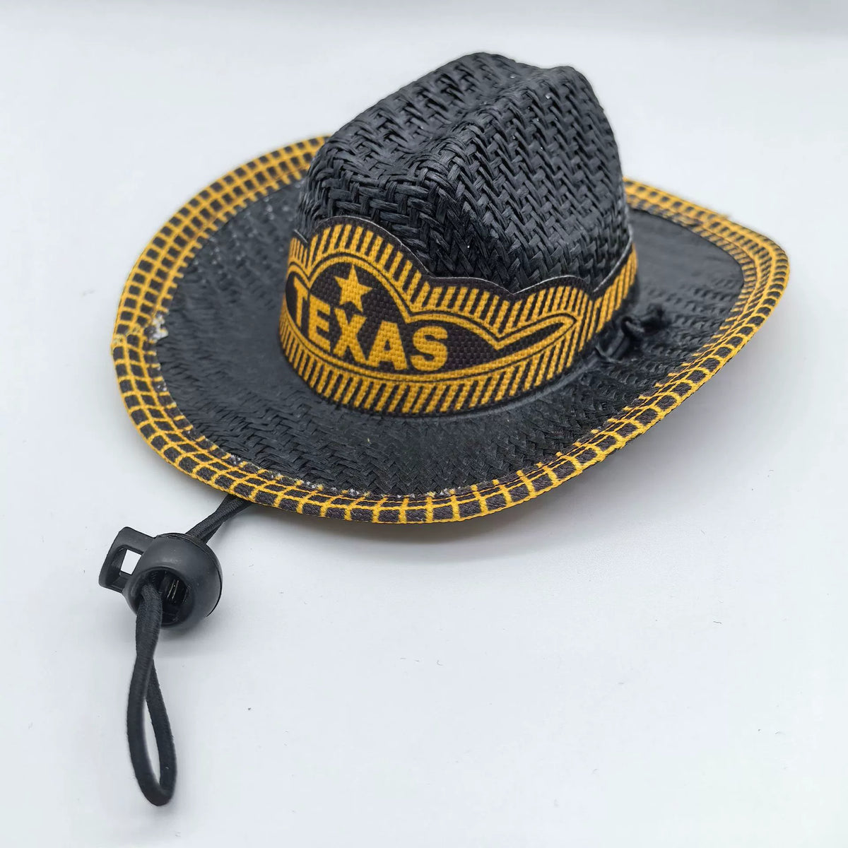 Straw Pet Cowboy Hat with Chin Cord
