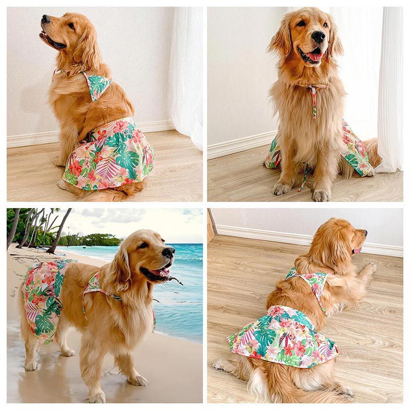 Hawaiian Dog Bikini Beach Swimwear Outfit