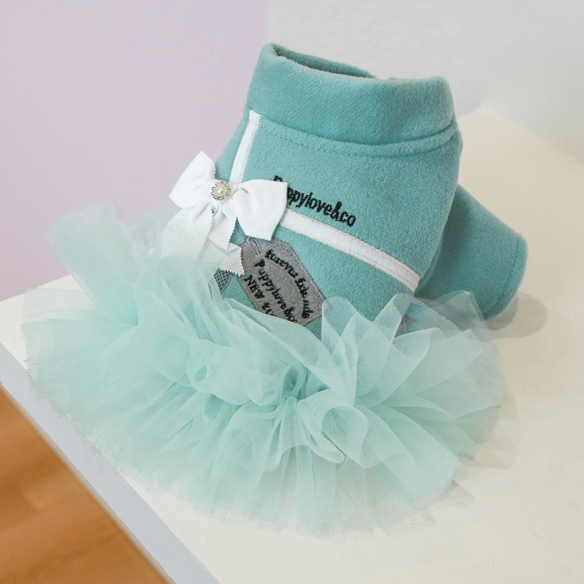 Blue Elegant Tutu Dog Dress