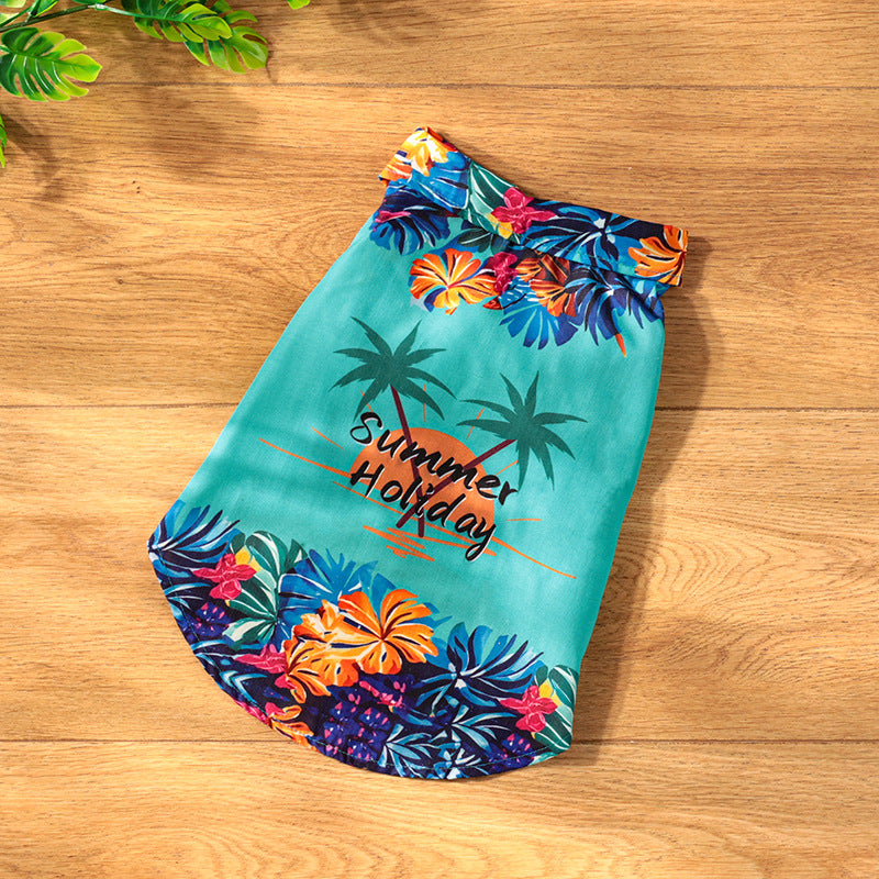 Tropical Print Dog Shirt