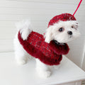 Wine Tweed Dog Cape, Hat and Leash Set