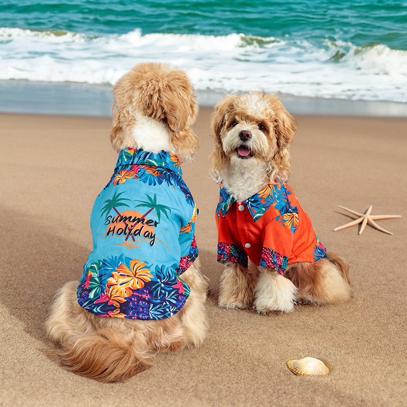 Tropical Print Dog Shirt