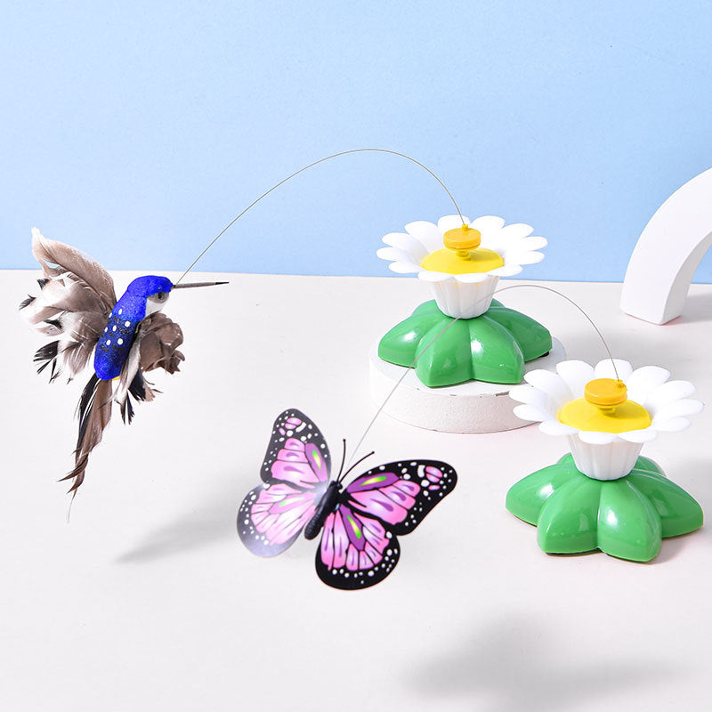 Electric Rotating Butterfly or Bird Cat Toy