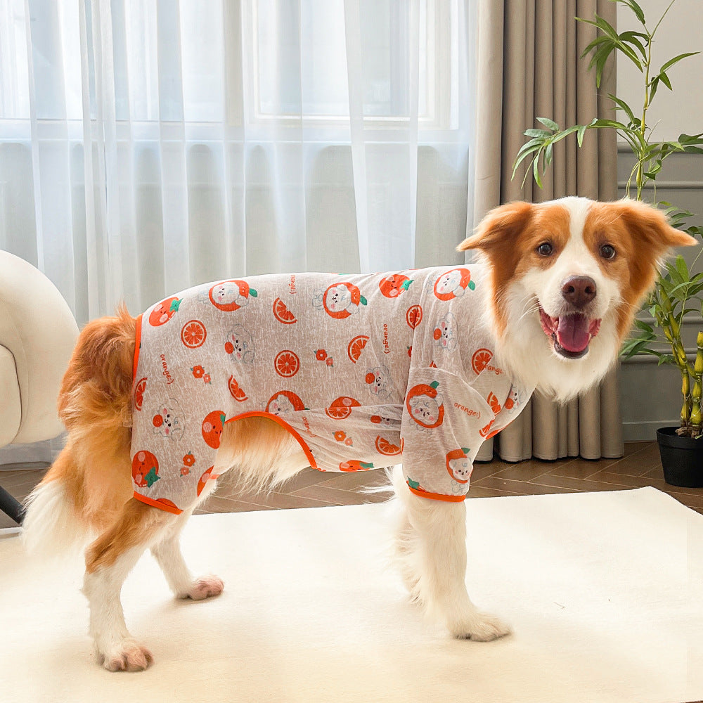 Fruit & Floral Dog Recovery Pajamas