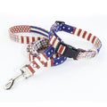 American Flag Dog Collar & Leash Set