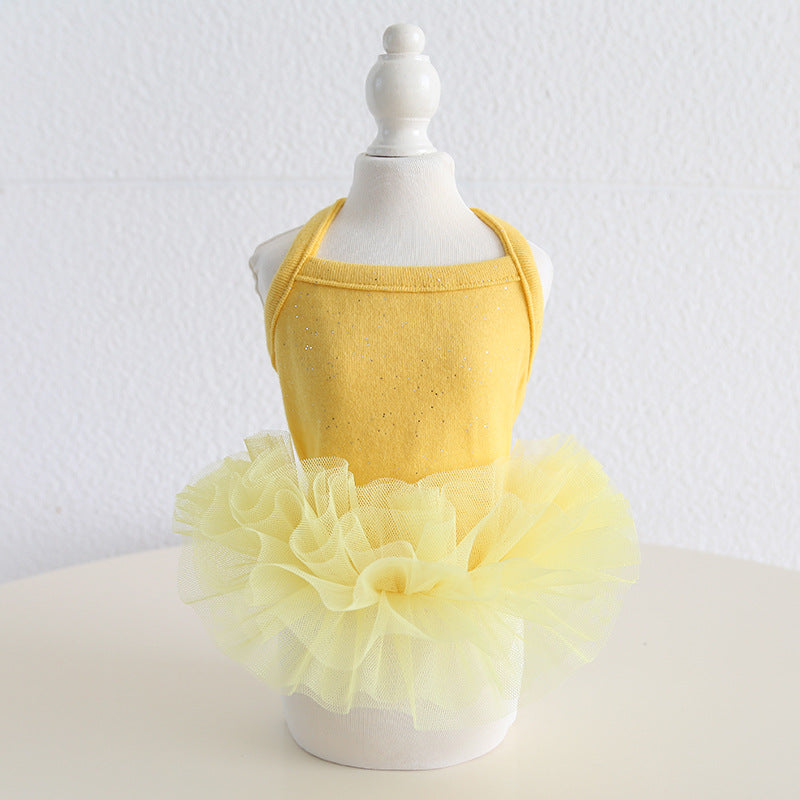 Sparkle Tutu Dog Dress with Ballet Skirt