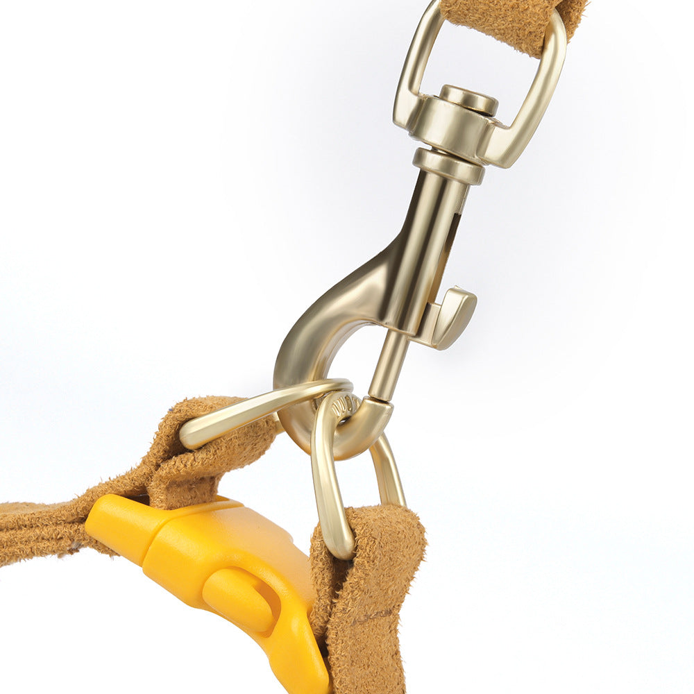 Pet Harness & Leash Set – Soft Suede Bow Design, 4 Colors