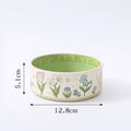 Floral Ceramic Pet Bowl - Two Sizes