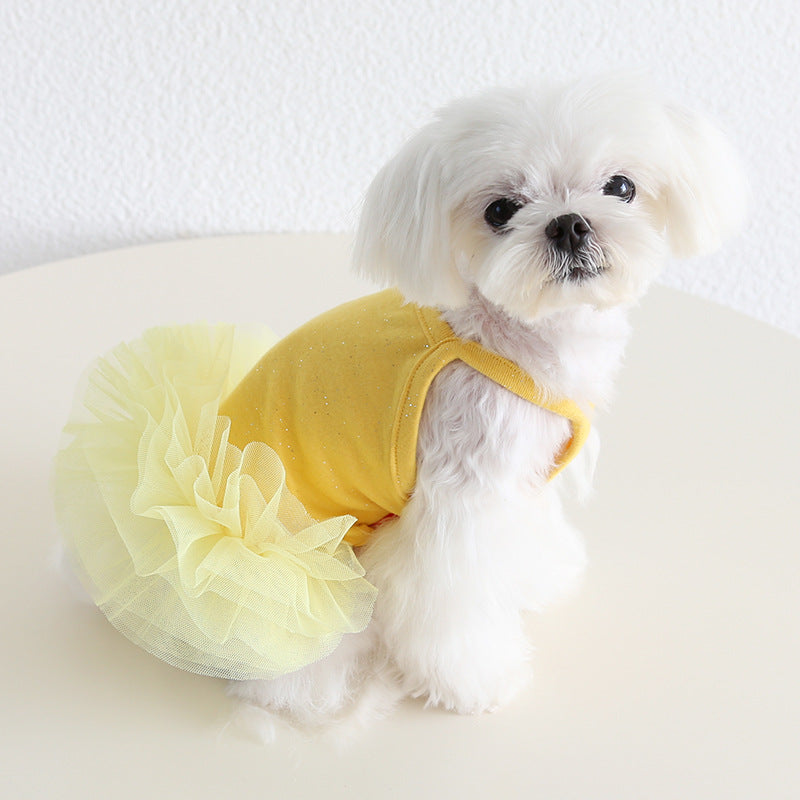 Sparkle Tutu Dog Dress with Ballet Skirt