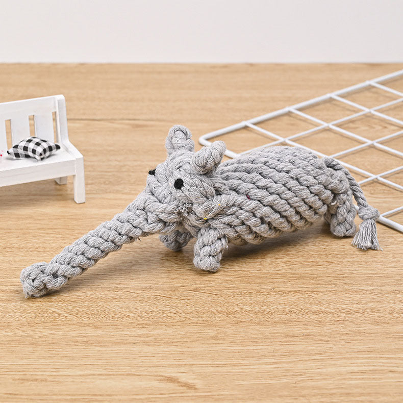 Animal Shaped Cotton Rope Dog Toy Collection