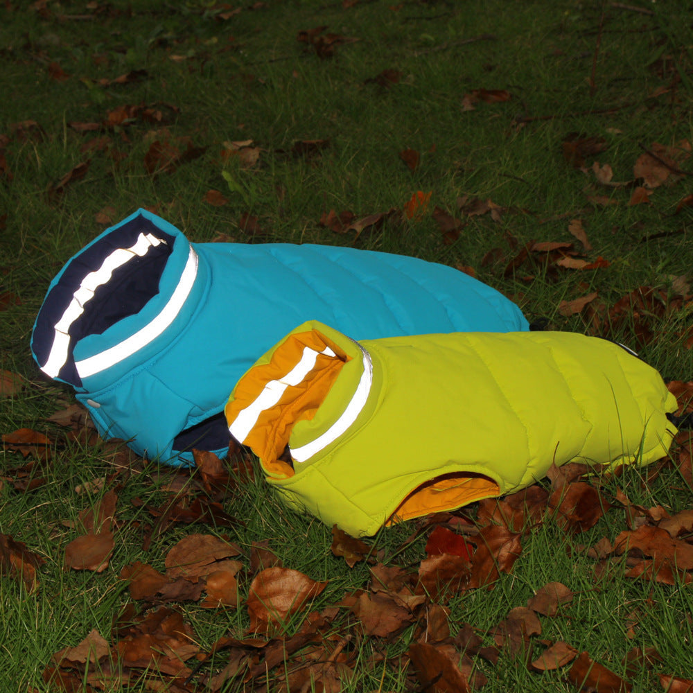 Reflective Dog Puffer Vest Winter Jacket