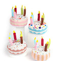 Candle Birthday Cake Plush Dog Toy