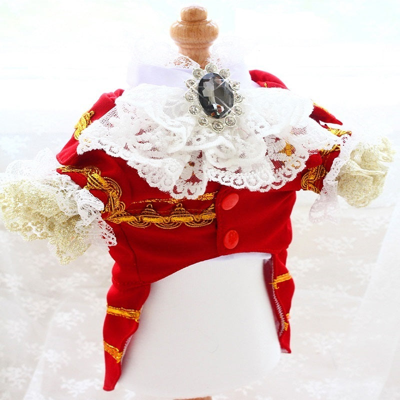 Red French Court Dog Tailcoat Suit