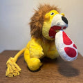 Lion and Steak Rope Plush Dog Toy