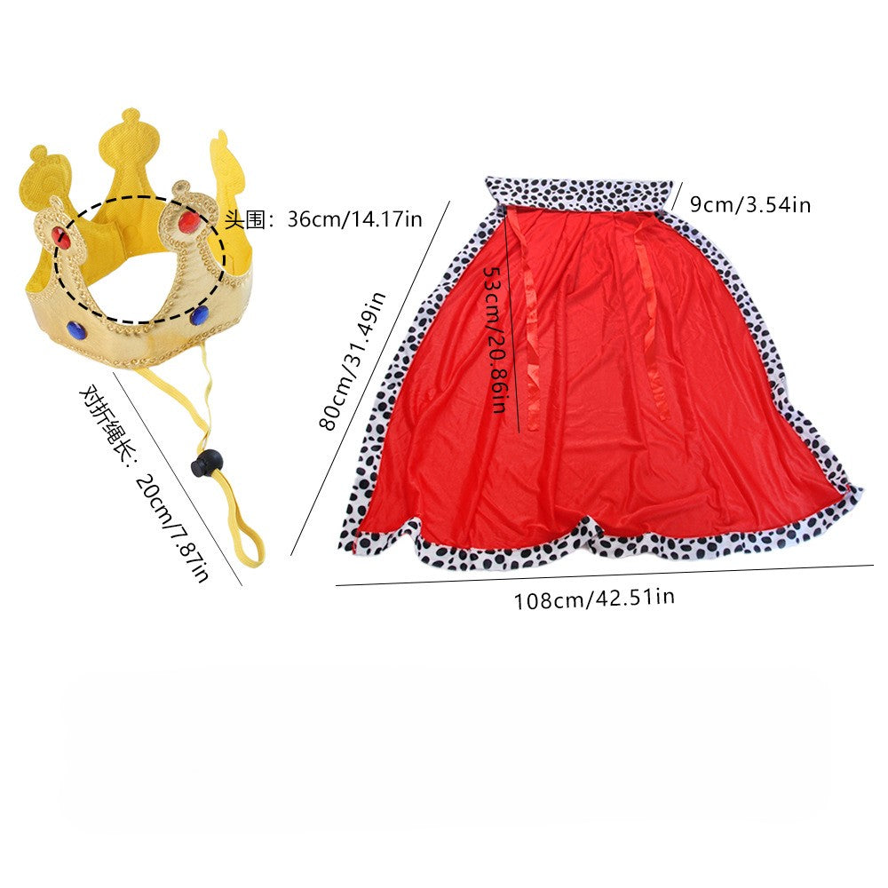 Royal Dog Cape and Crown Set