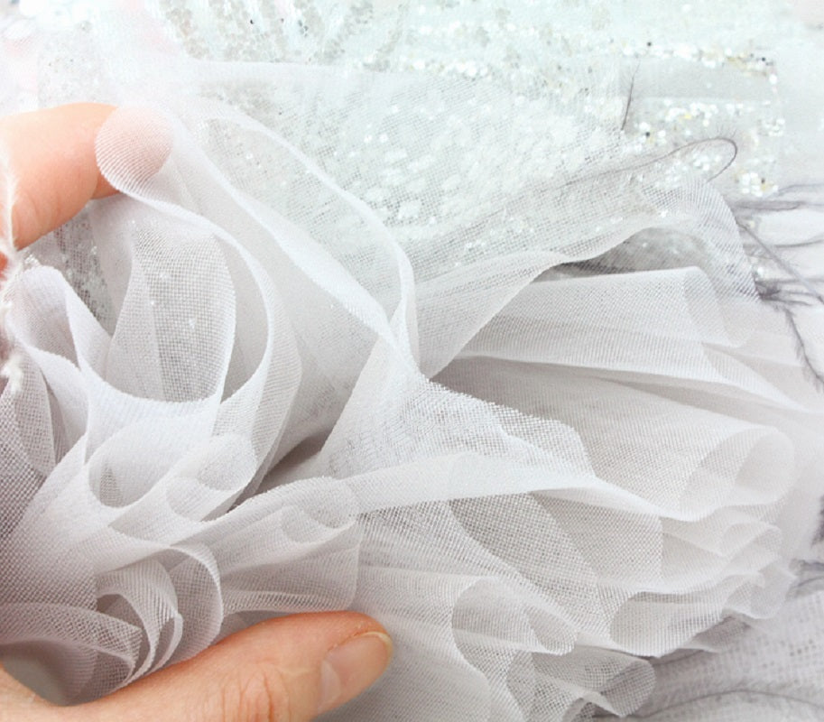Sequin Feather Dog Princess Dress