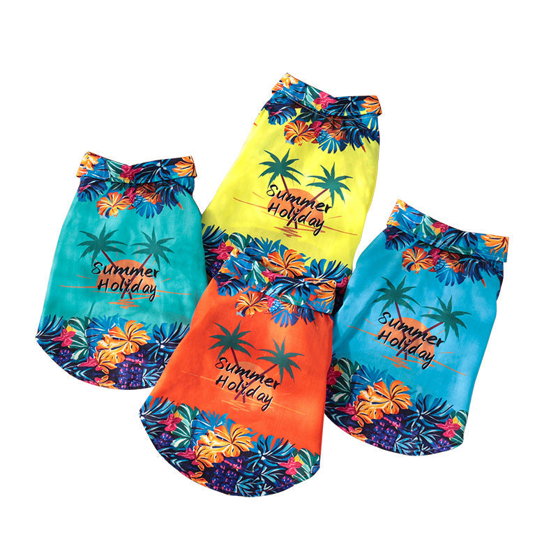 Tropical Print Dog Shirt
