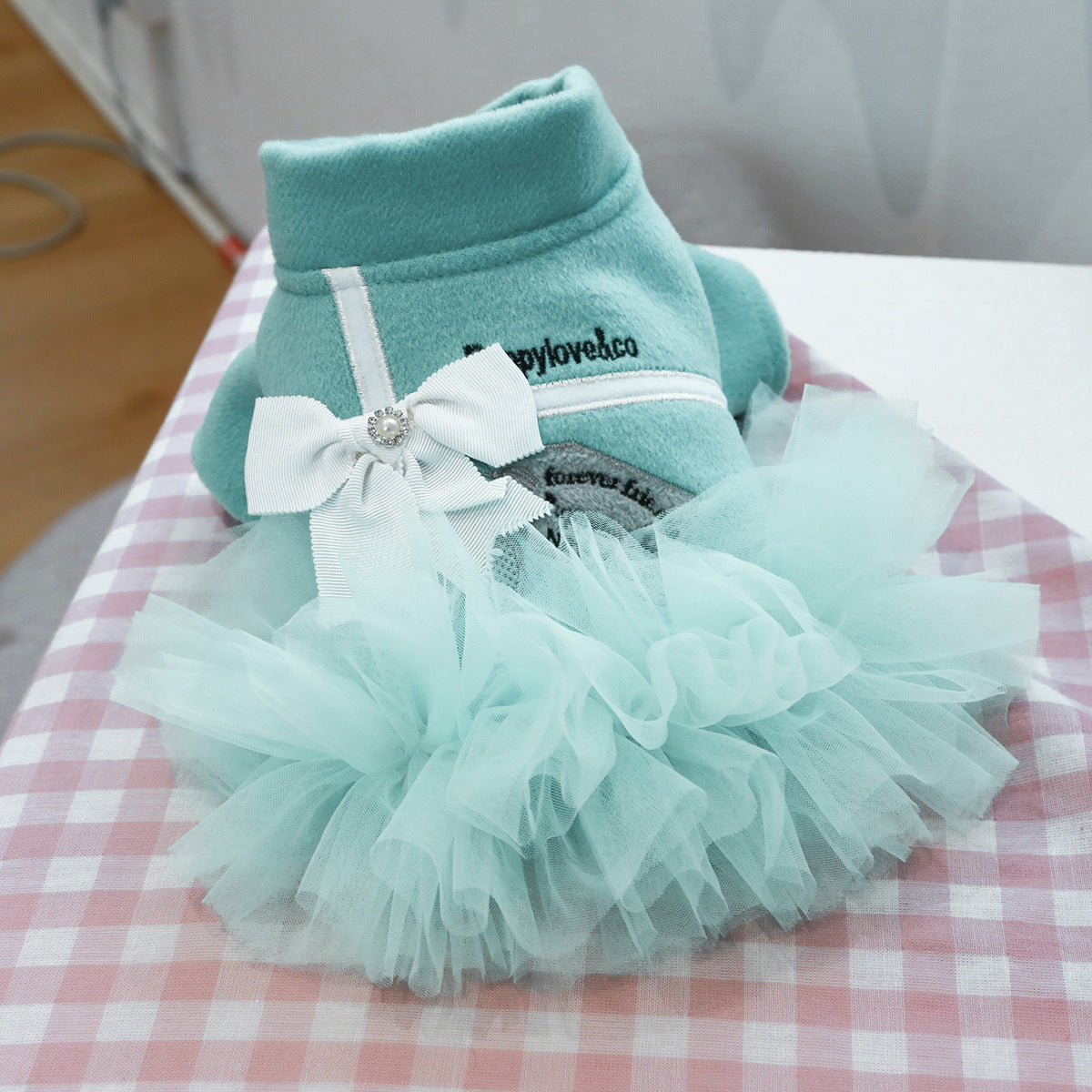 Blue Elegant Tutu Dog Dress