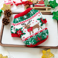 Reindeer and Pine Christmas Pet Sweater