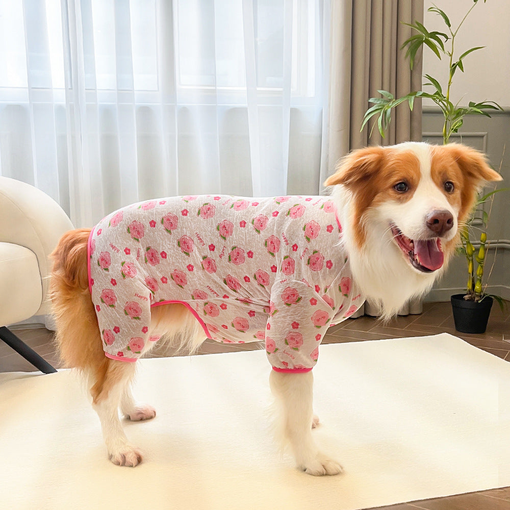Fruit & Floral Dog Recovery Pajamas