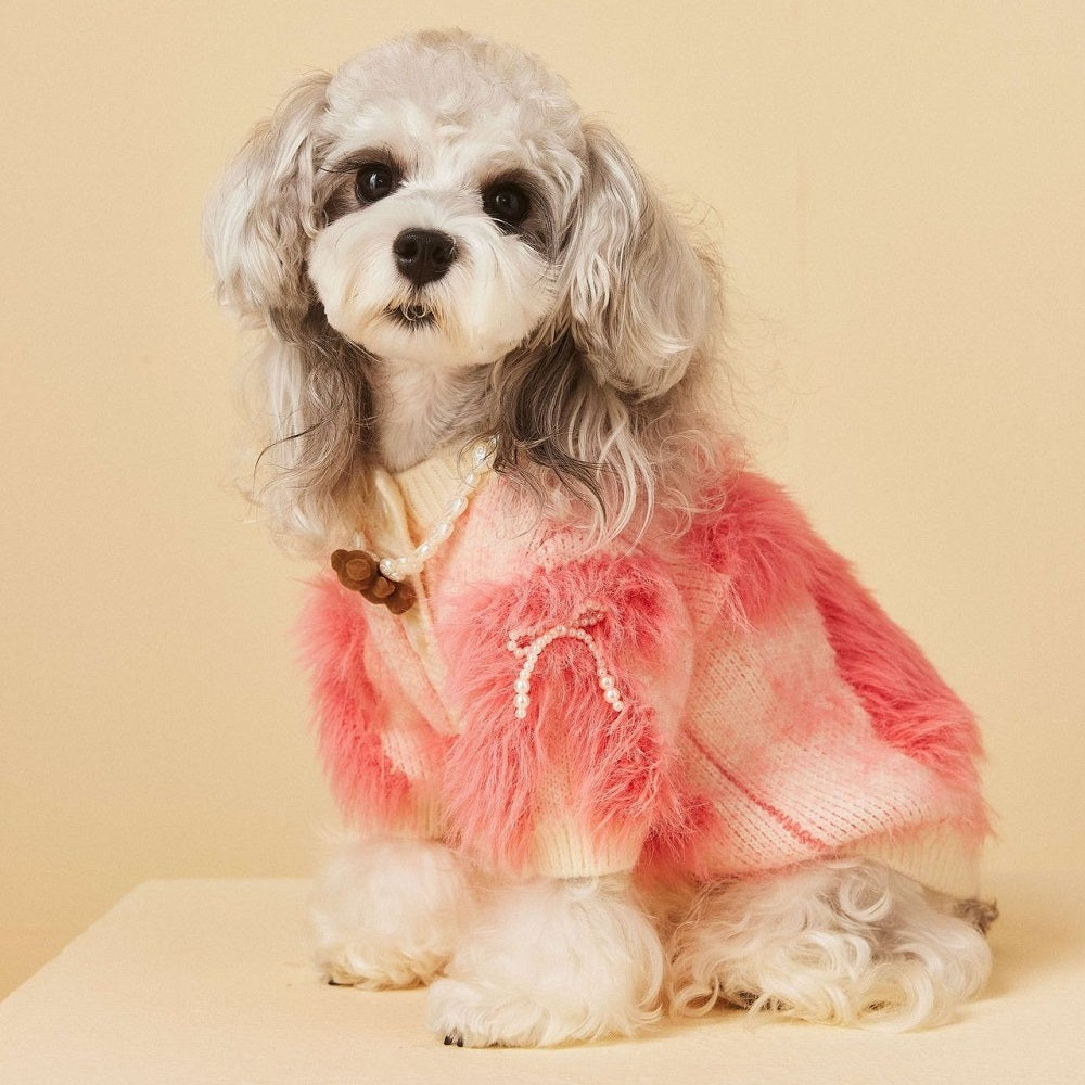 Pink Knit Pet Sweater Jumper