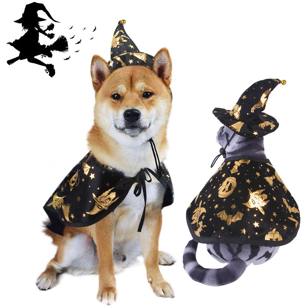 Wizard Pet Cape and Hat Set