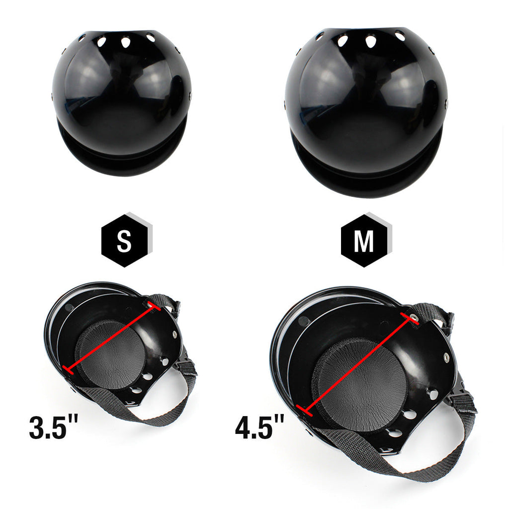 Black Pet Bike Helmet with Chin Strap