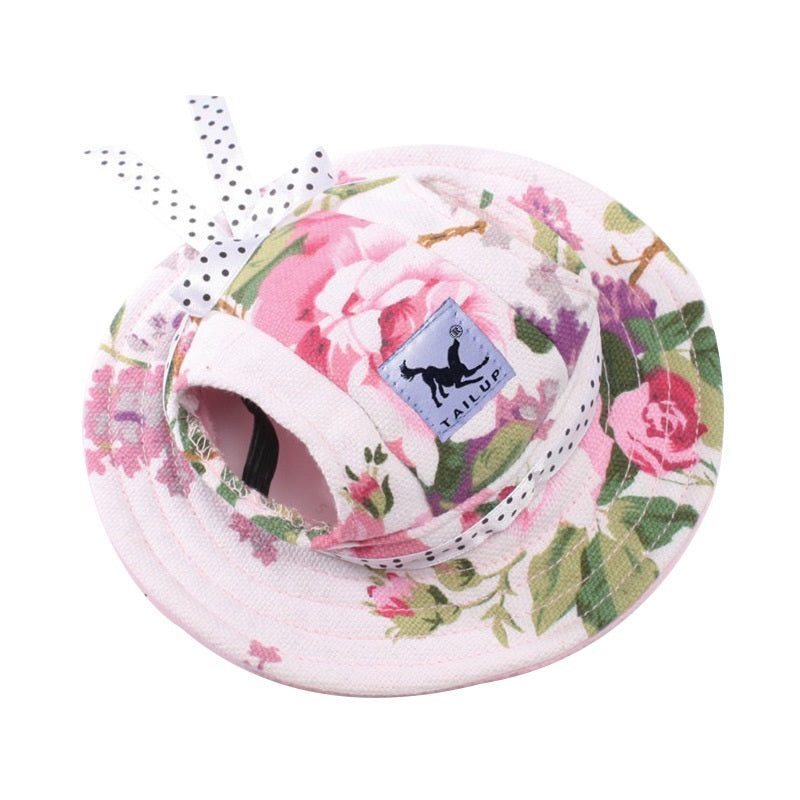 Mesh Pet Sun Hat with Ear Holes