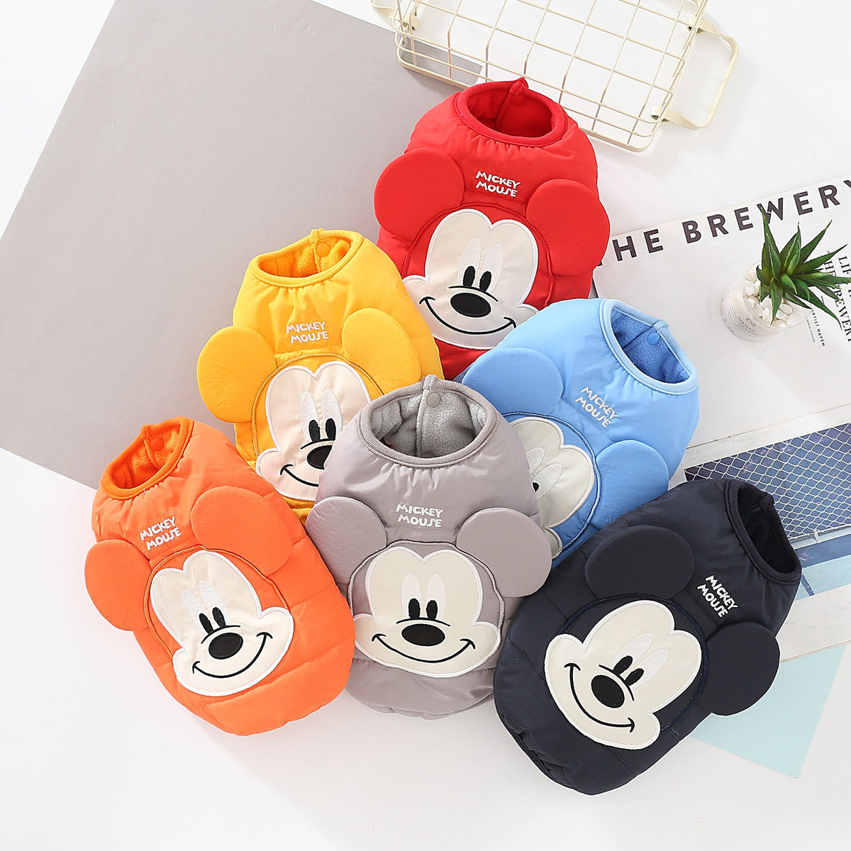 Cartoon Cotton-Padded Dog Vest