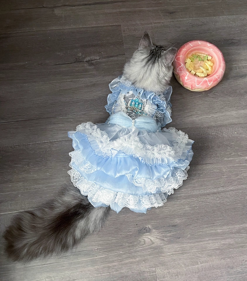 Cinderella Princess Puppy Costume Dog Dress