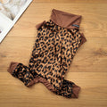 Leopard Print Four-Leg Dog Pajamas