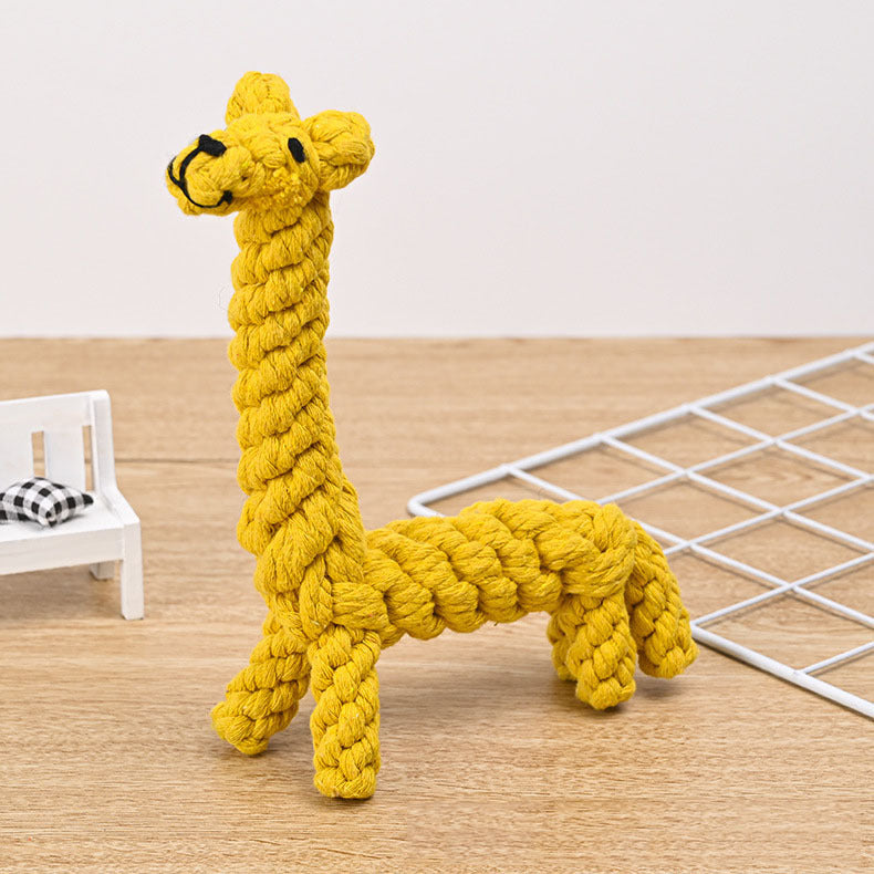 Animal Shaped Cotton Rope Dog Toy Collection