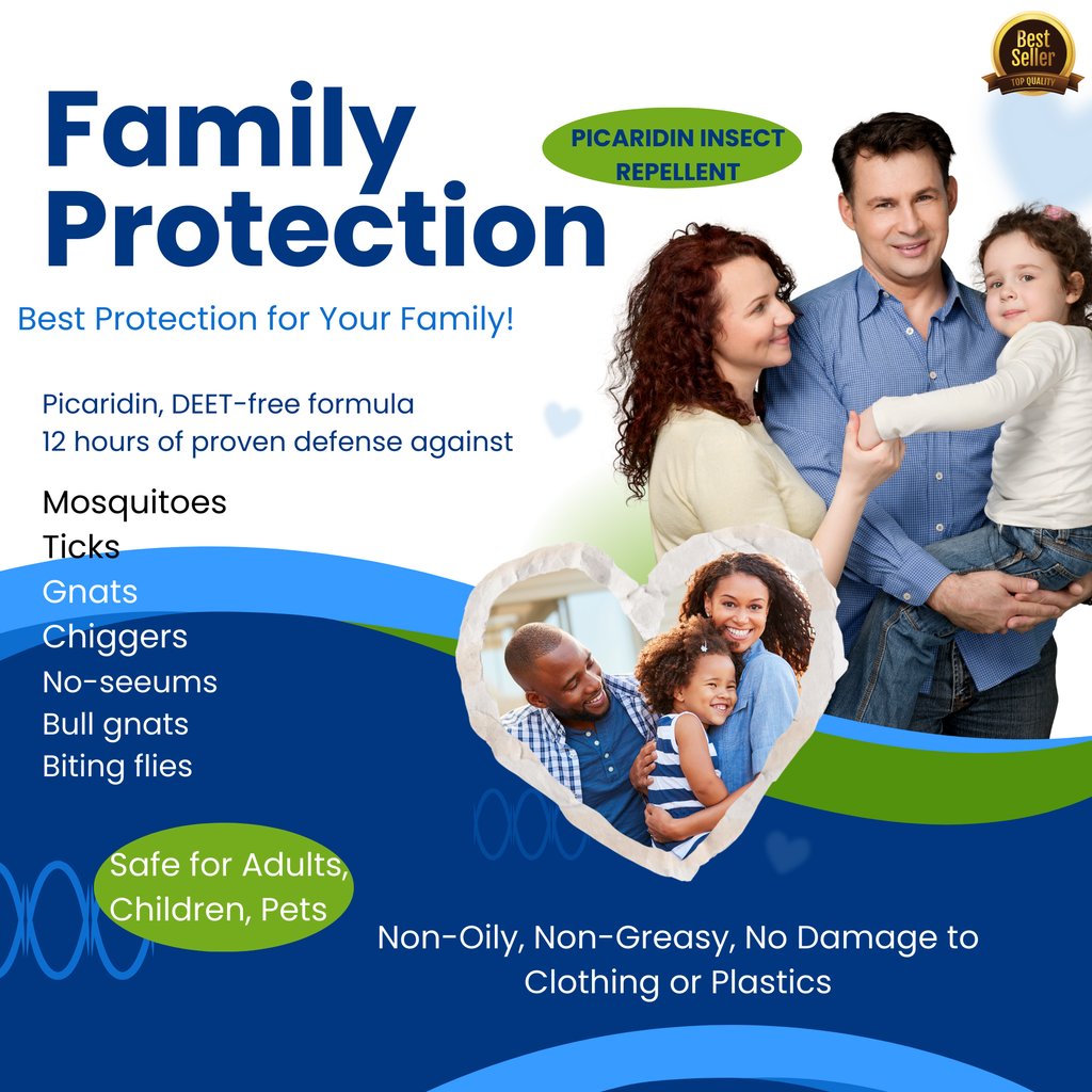 Scented Insect Repellent Spray, Family Pack 1oz Case + Refill Bundle