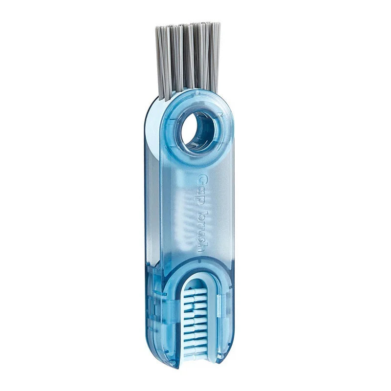 3-in-1 Milk & Water Bottle Cup Lid Cleaning Brush – Multi-Functional Straw & Crevice Cleaner, U-Shaped Bottle Gap Cleaning Tool