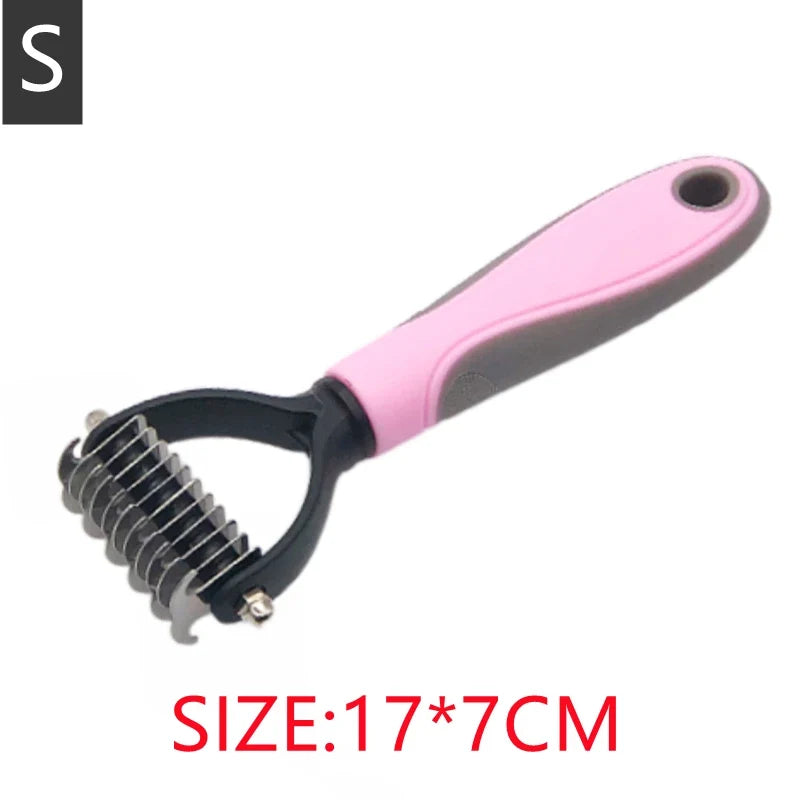 Professional Pet Hair Removal Comb | Shedding Tool for Dogs and Cats