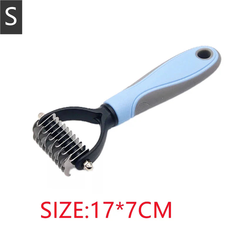 Professional Pet Hair Removal Comb | Shedding Tool for Dogs and Cats