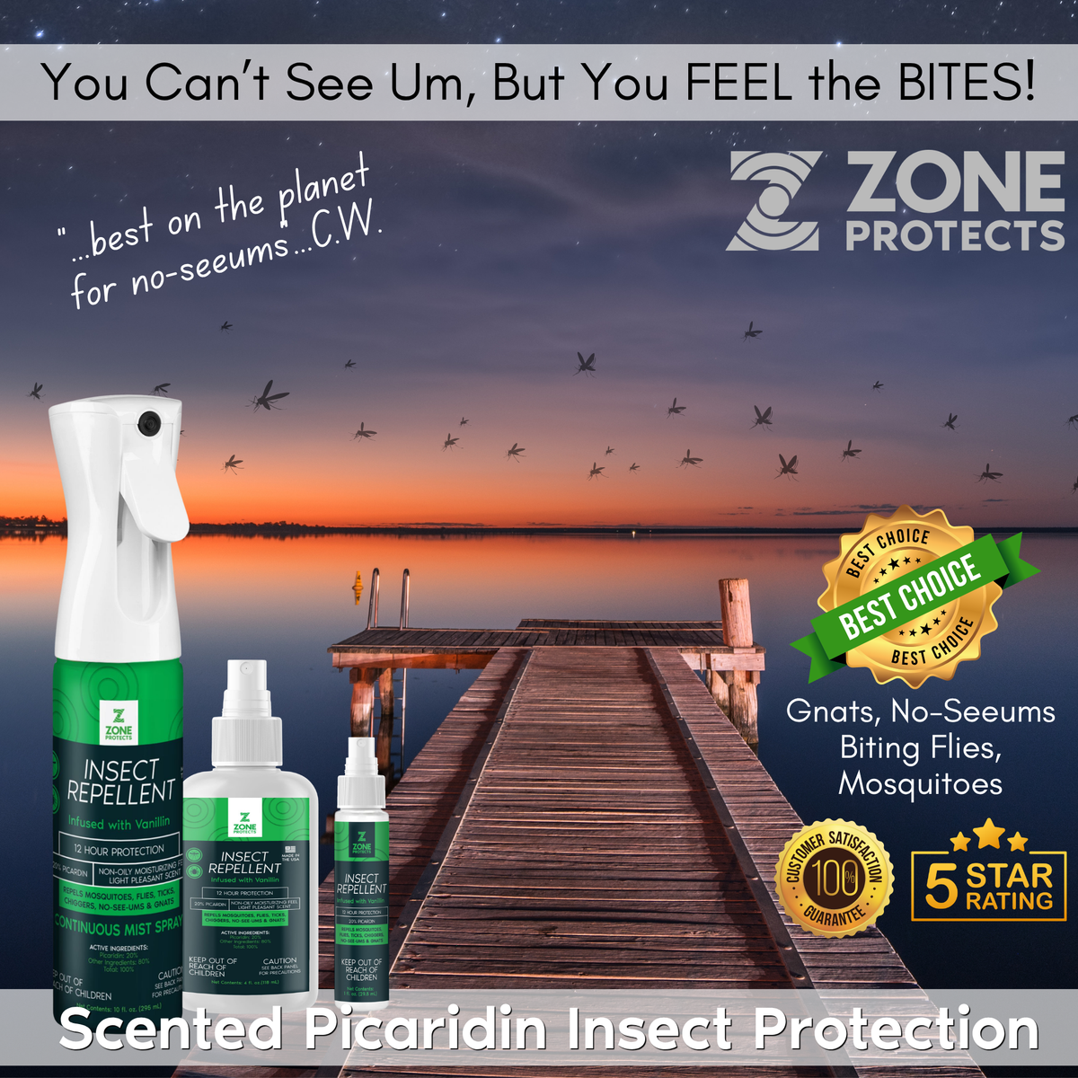 Insect Repellent, Picaridin; 4oz His and Hers Pack