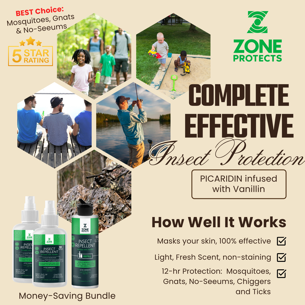 Insect Repellent, Picaridin, Scented Two Pack + Refill