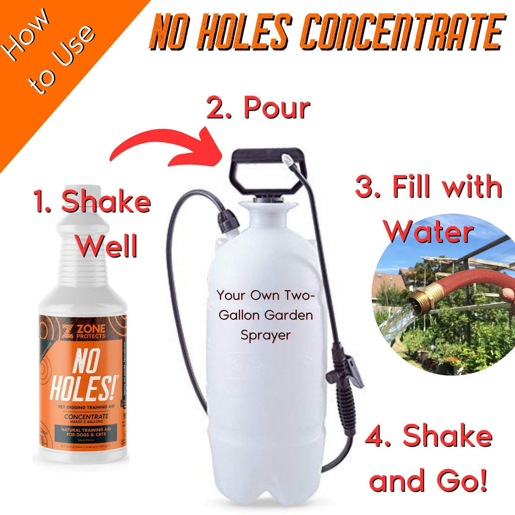 No Holes! Digging Prevention Concentrate - Twin Bundle