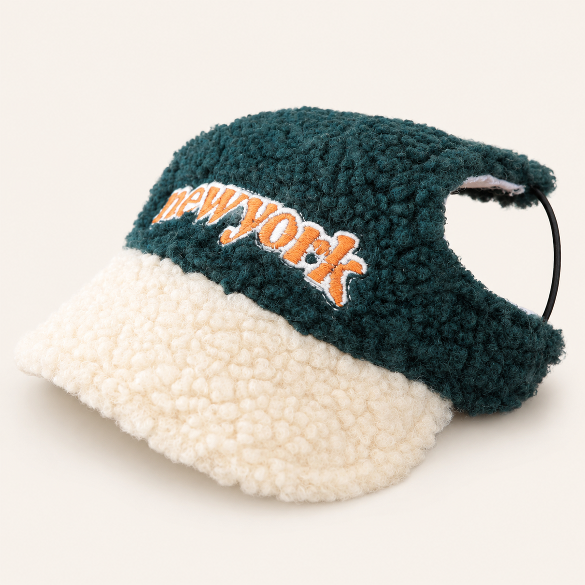 Sherpa Pet Visor Hat with Back Strap