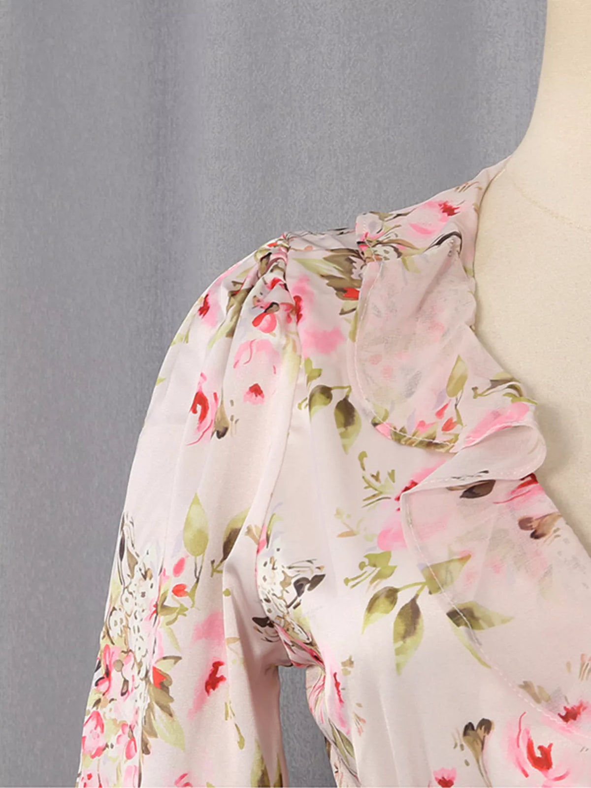 Floral Print Ruffle Mini Dress