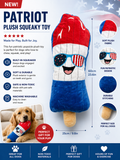 23.6 Inch Patriotic Popsicle Plush Dog Toy
