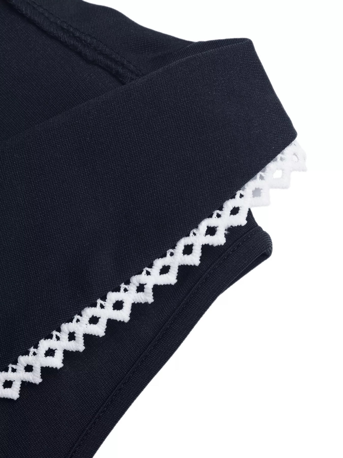 Lace Trim Tie-Front Vest