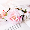 Floral Crown Pet Headpiece with Ribbon Ties