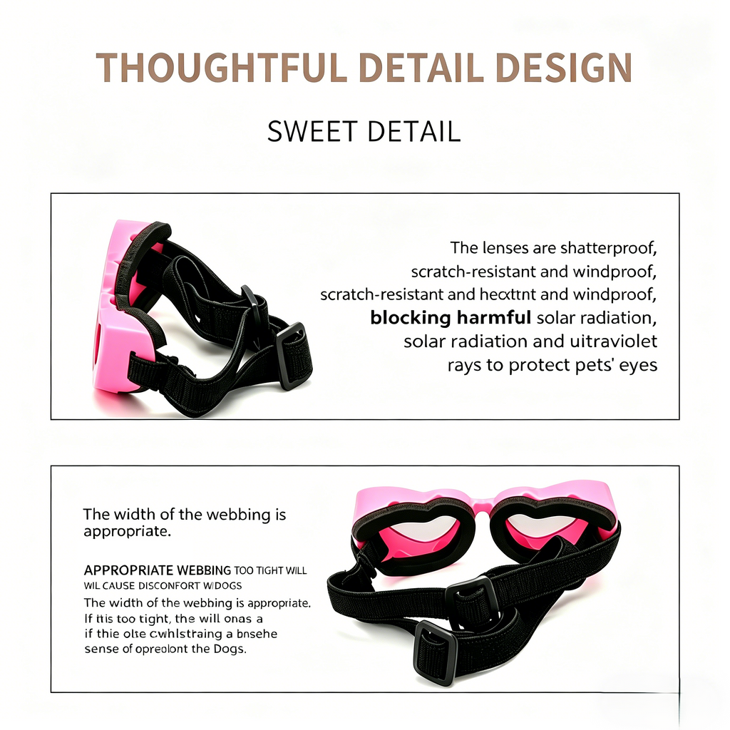 Heart-Shaped Pet Sunglasses