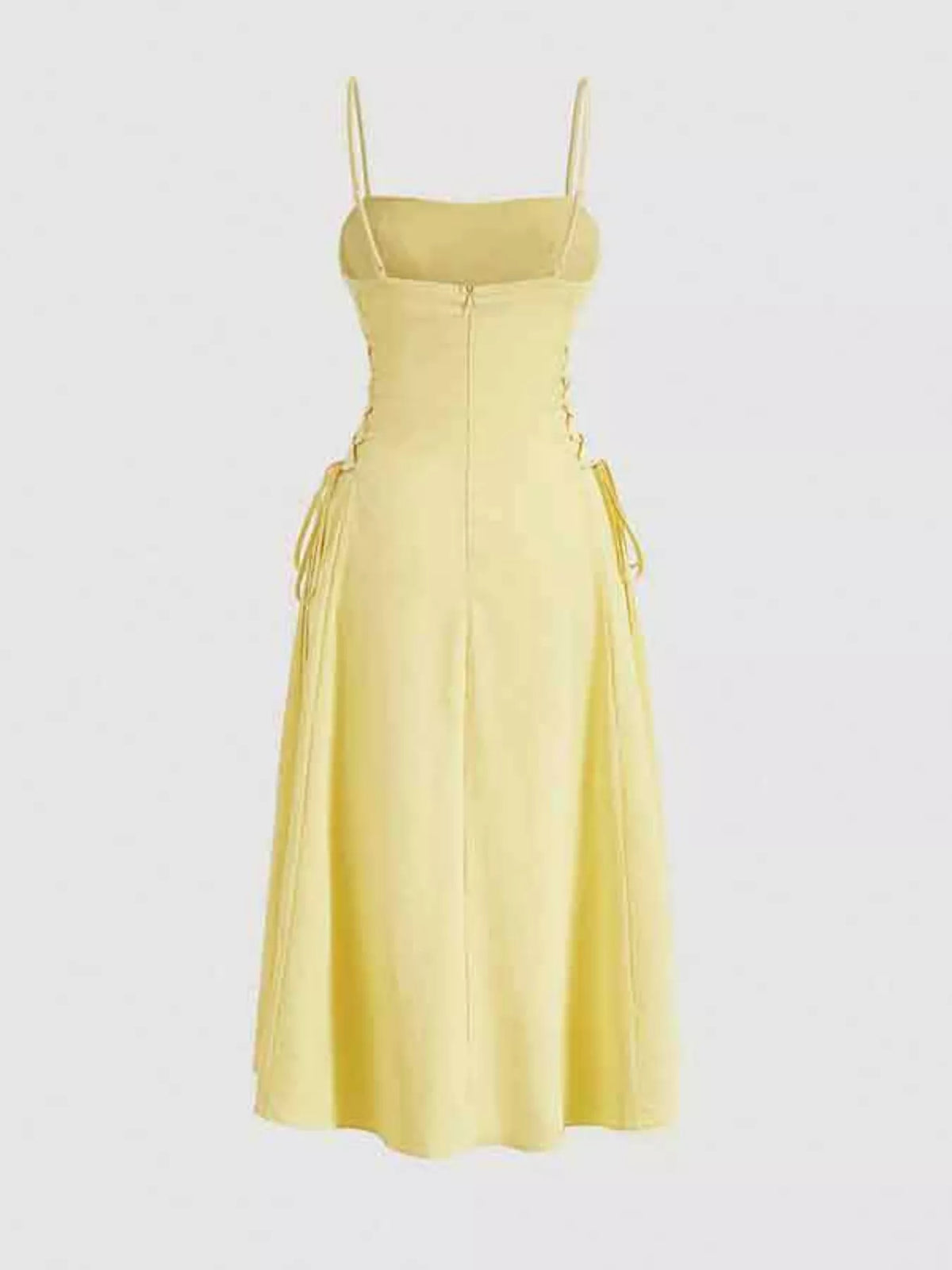 Lace-Up Side A-Line Cami Dress