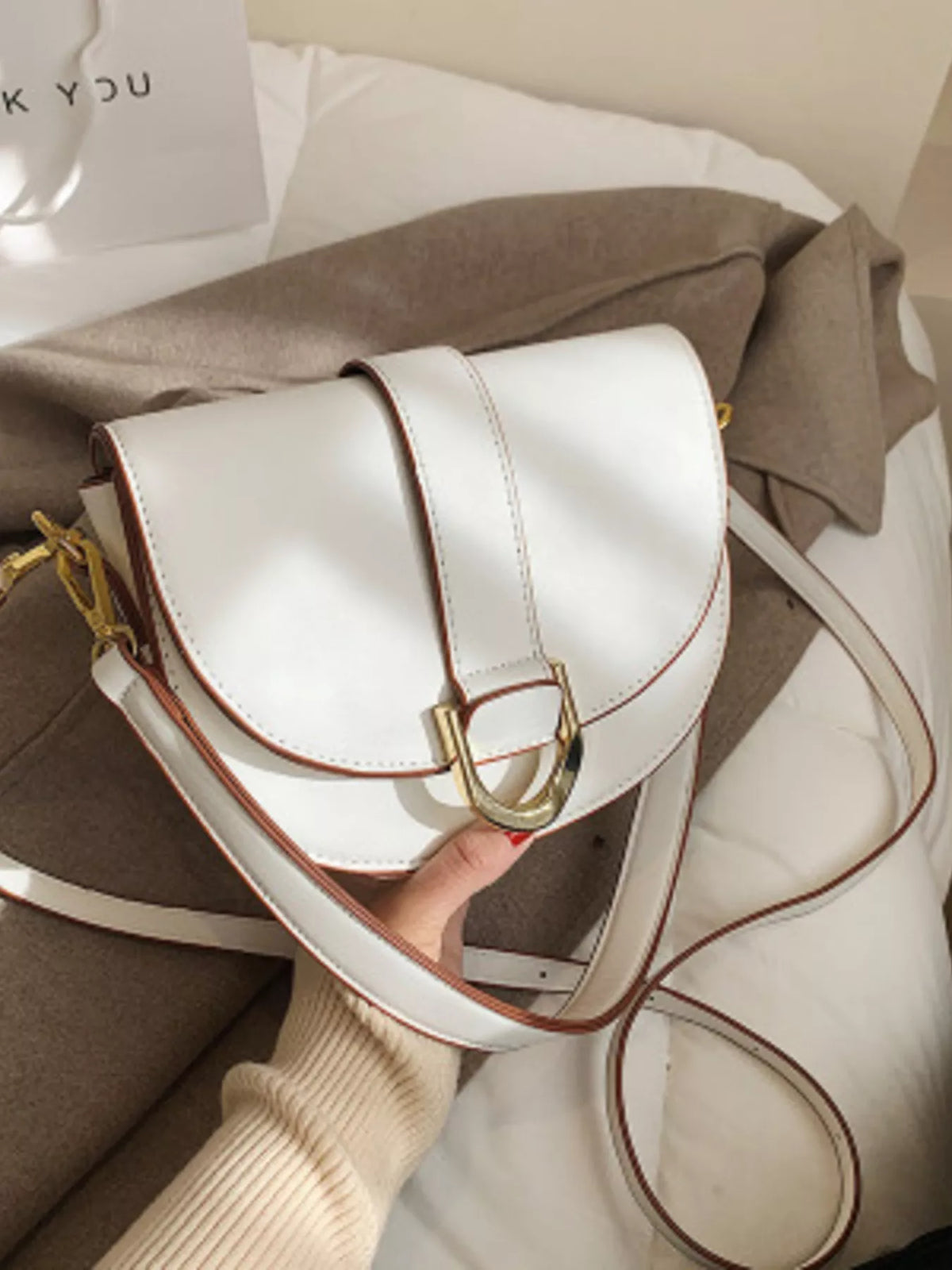 Buckle Flap Crossbody Bag